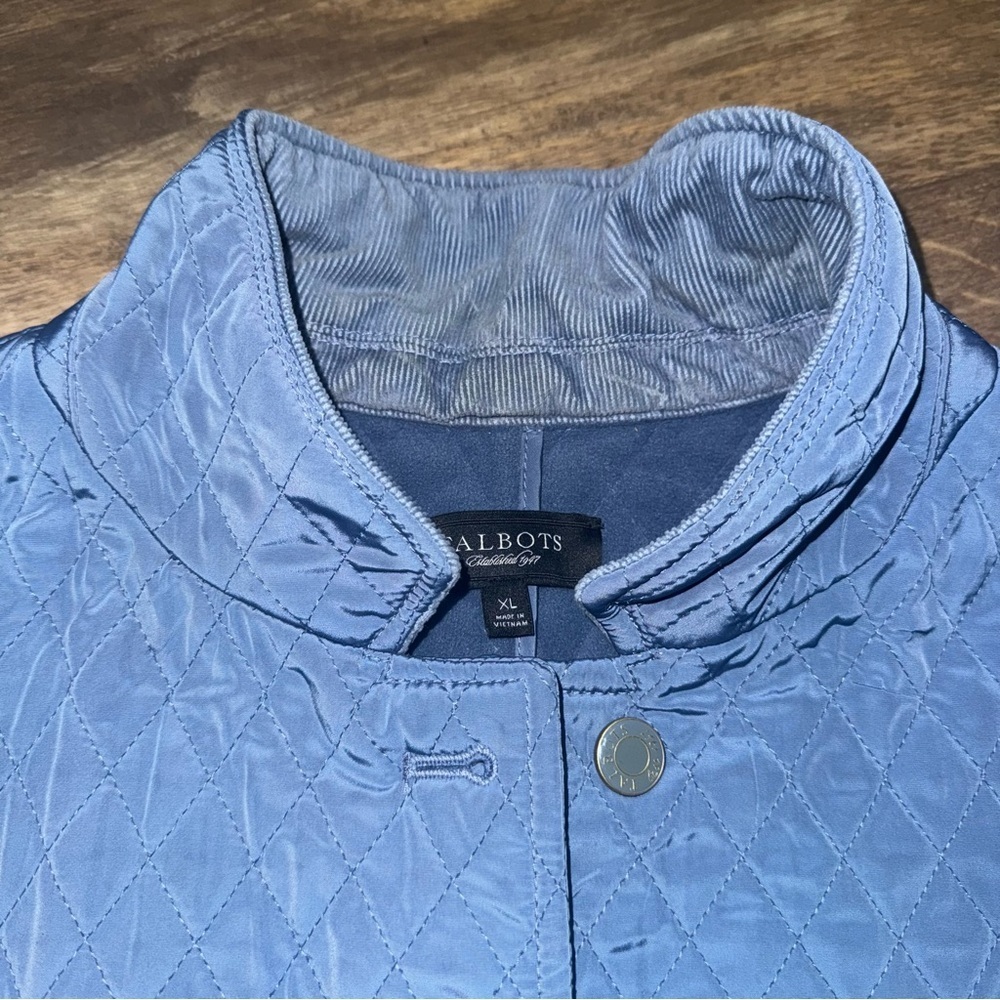 Talbots Women’sLight Blue Quilted Vest - Picture 2 of 8